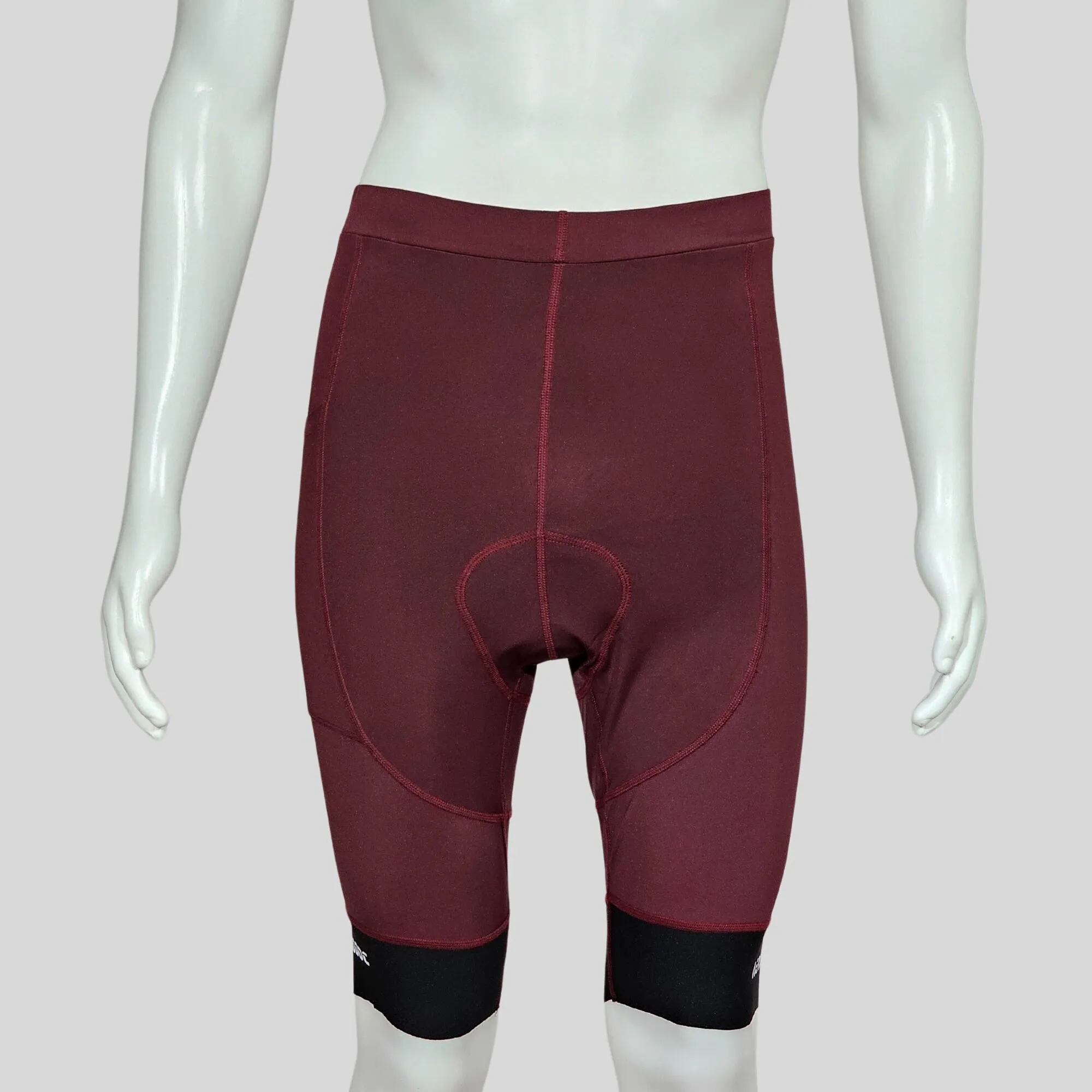 Aerodoc Ignite Old Mauve Cycling Bibshorts with Reflective Zipper, Power Band, and 2 Pockets