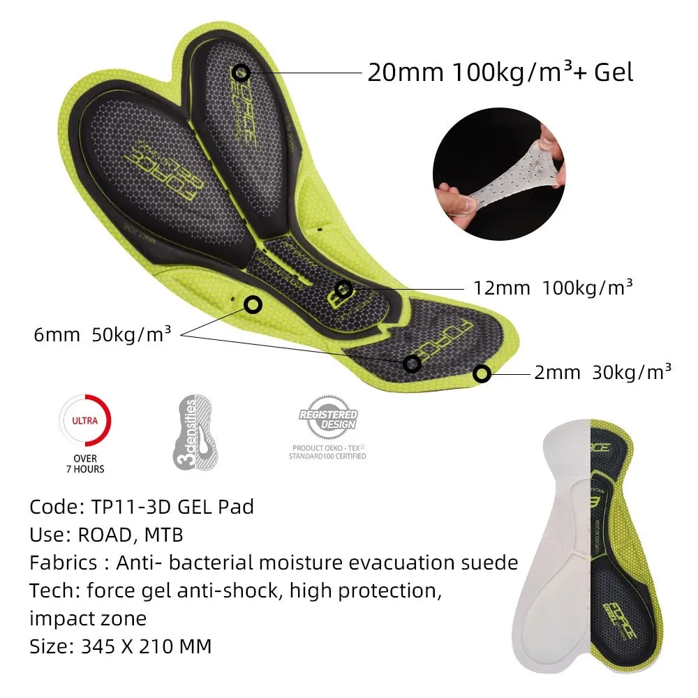 Aerodoc Ignite Olive Cycling Bibshorts with Reflective Zipper, Power Band, and 2 Pockets
