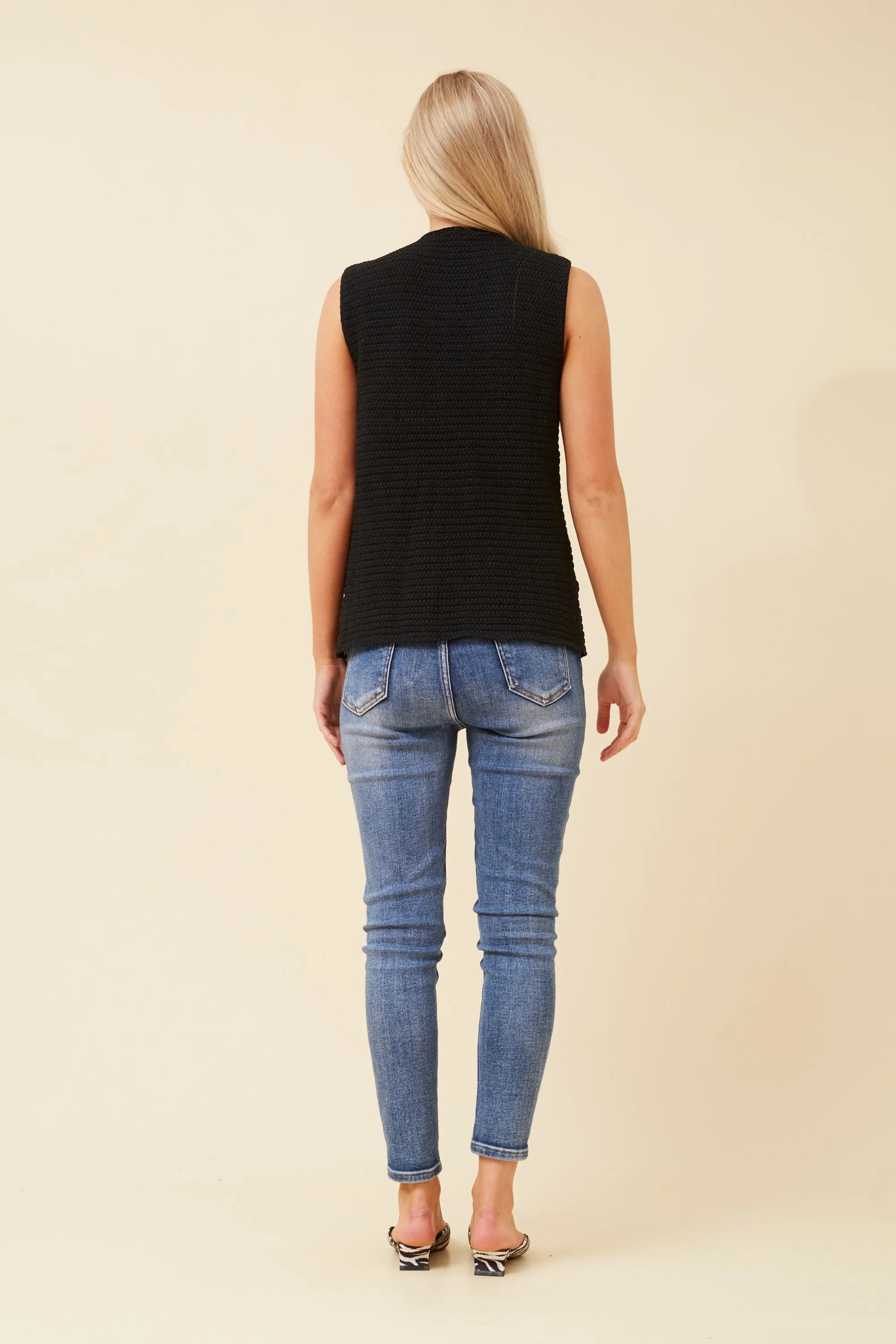 Alice Knit Vest Black