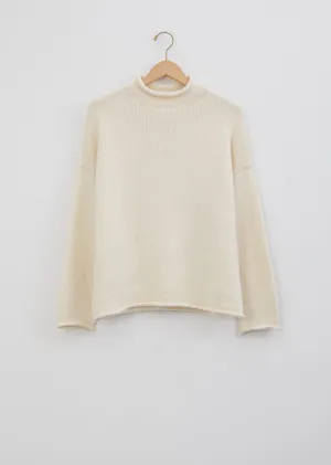 Bateau Rollneck — Raw White
