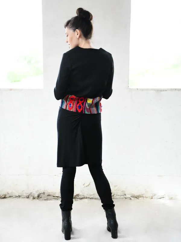 Black & Colorful EmbroideryJacket