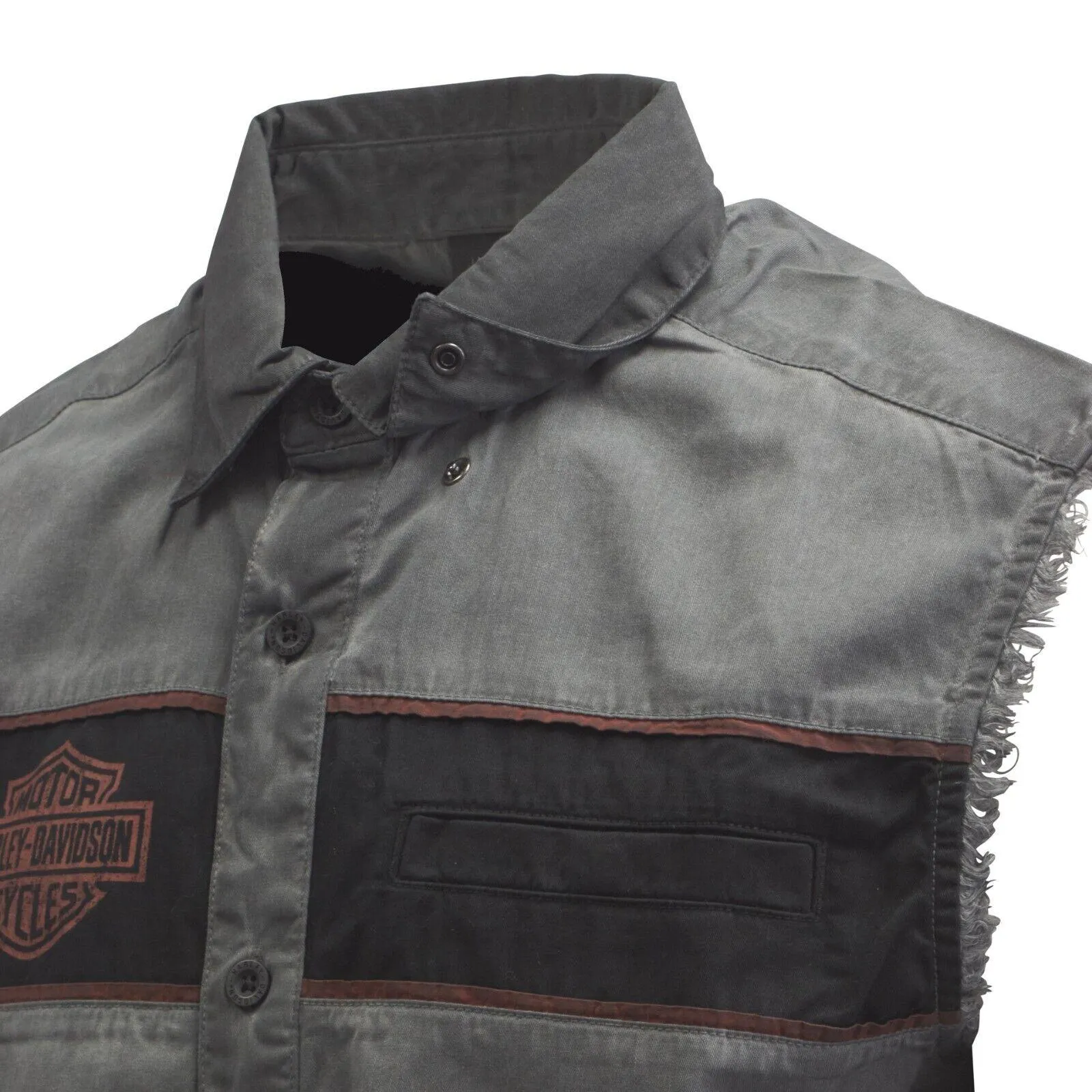 Branded  Men's Blackened Pearl Iron Bond Blowout Sleeveless Shirt