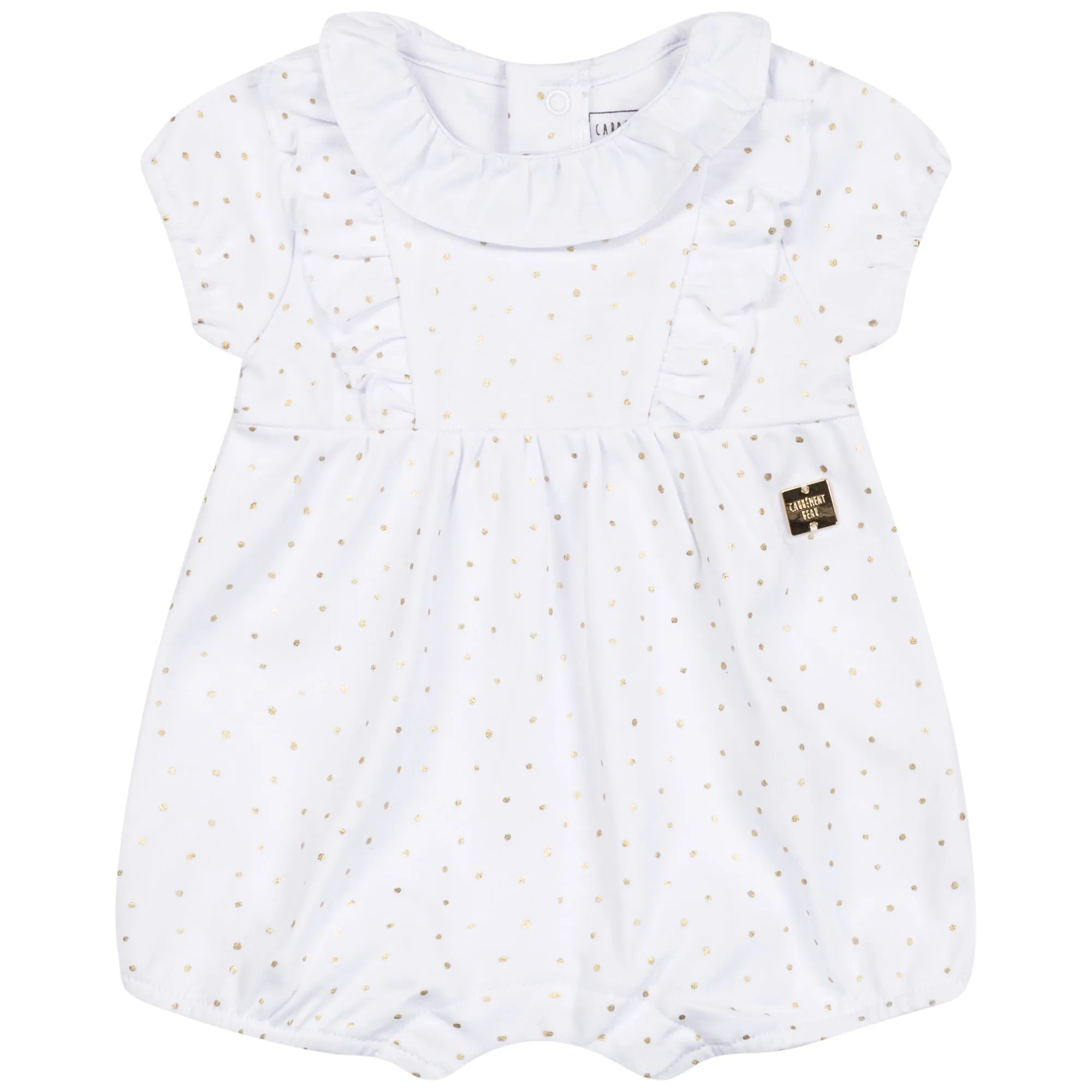 Carrément Beau Short All In One Spring 2 Newborn Gold Yellow