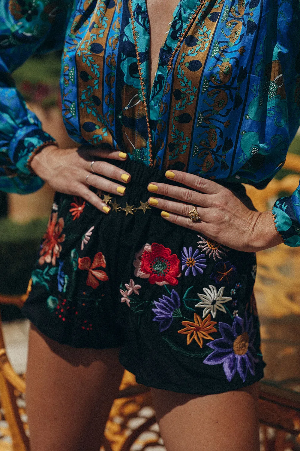 Every Little Thing She Does Is Magic Silk Crepe Shorts