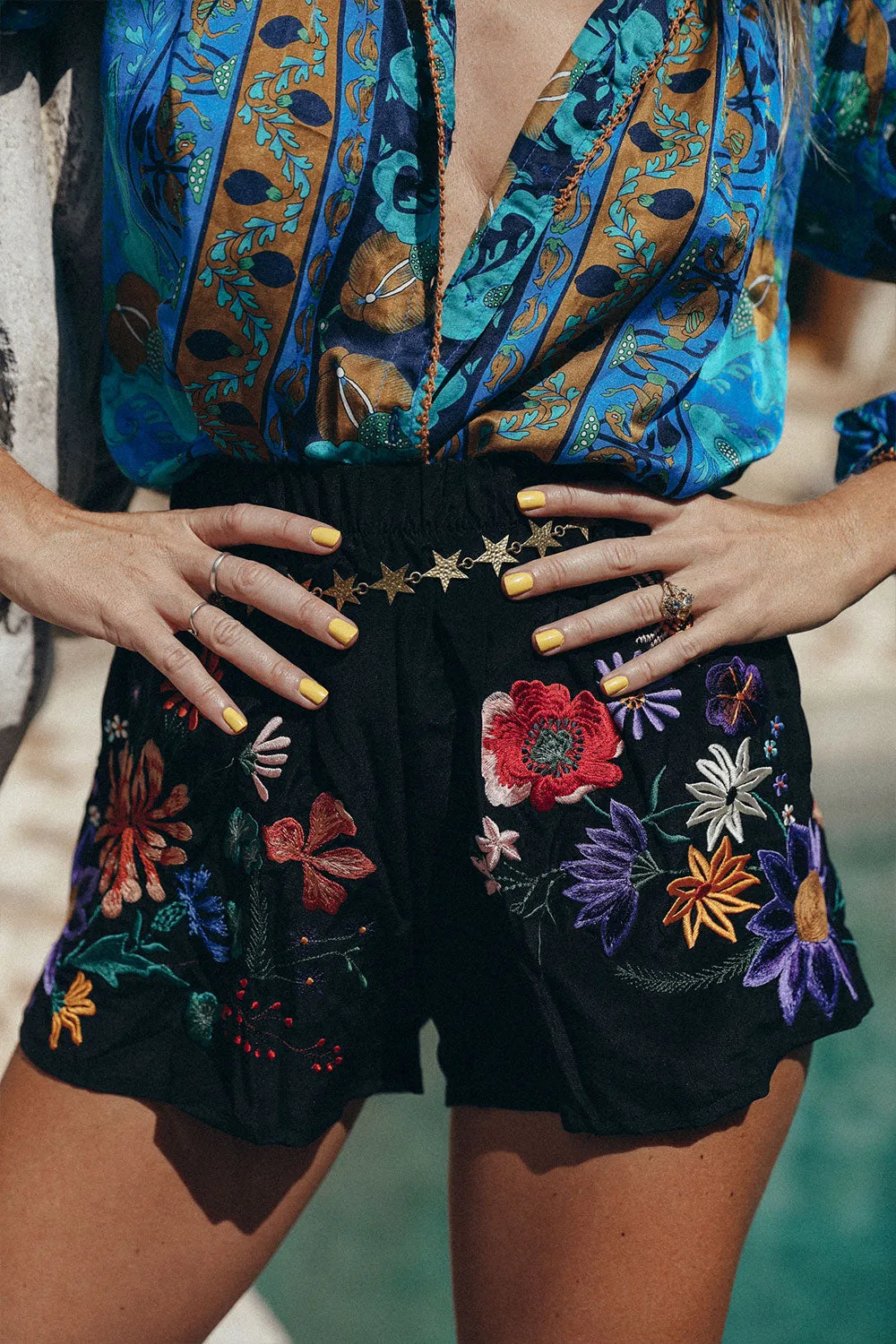 Every Little Thing She Does Is Magic Silk Crepe Shorts