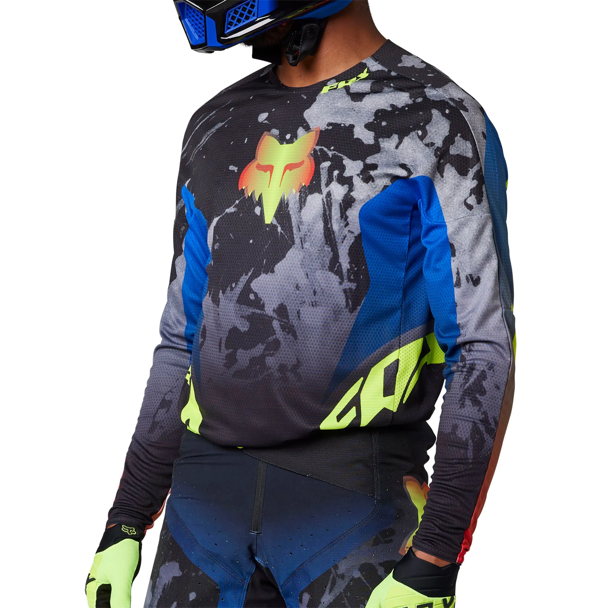 Fox Racing  Mens 360 DKAY Motocross Jersey Multi Offroad MotoX Pre-Curved Sleeves