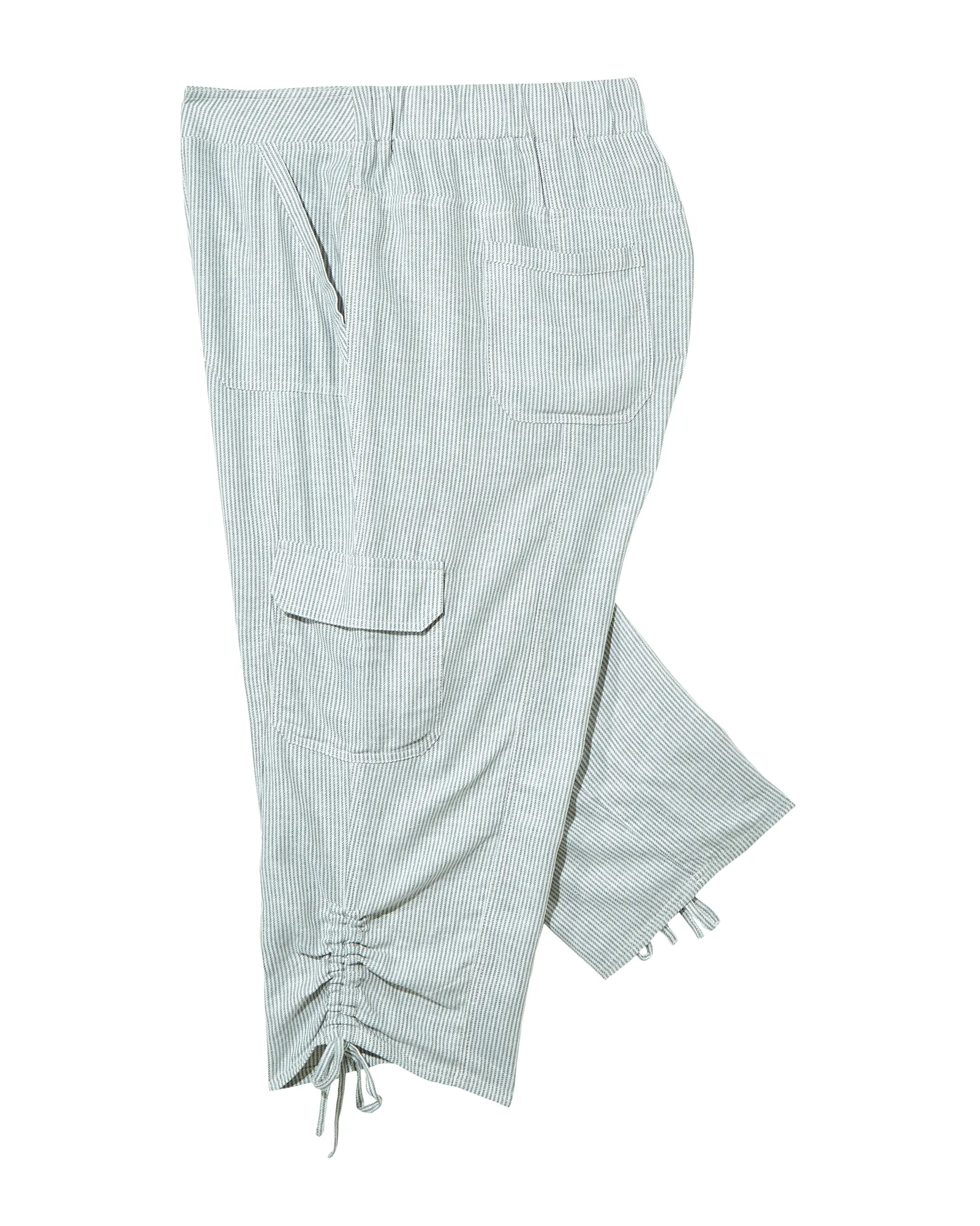 Galway Capri Pant | Light Grey / White