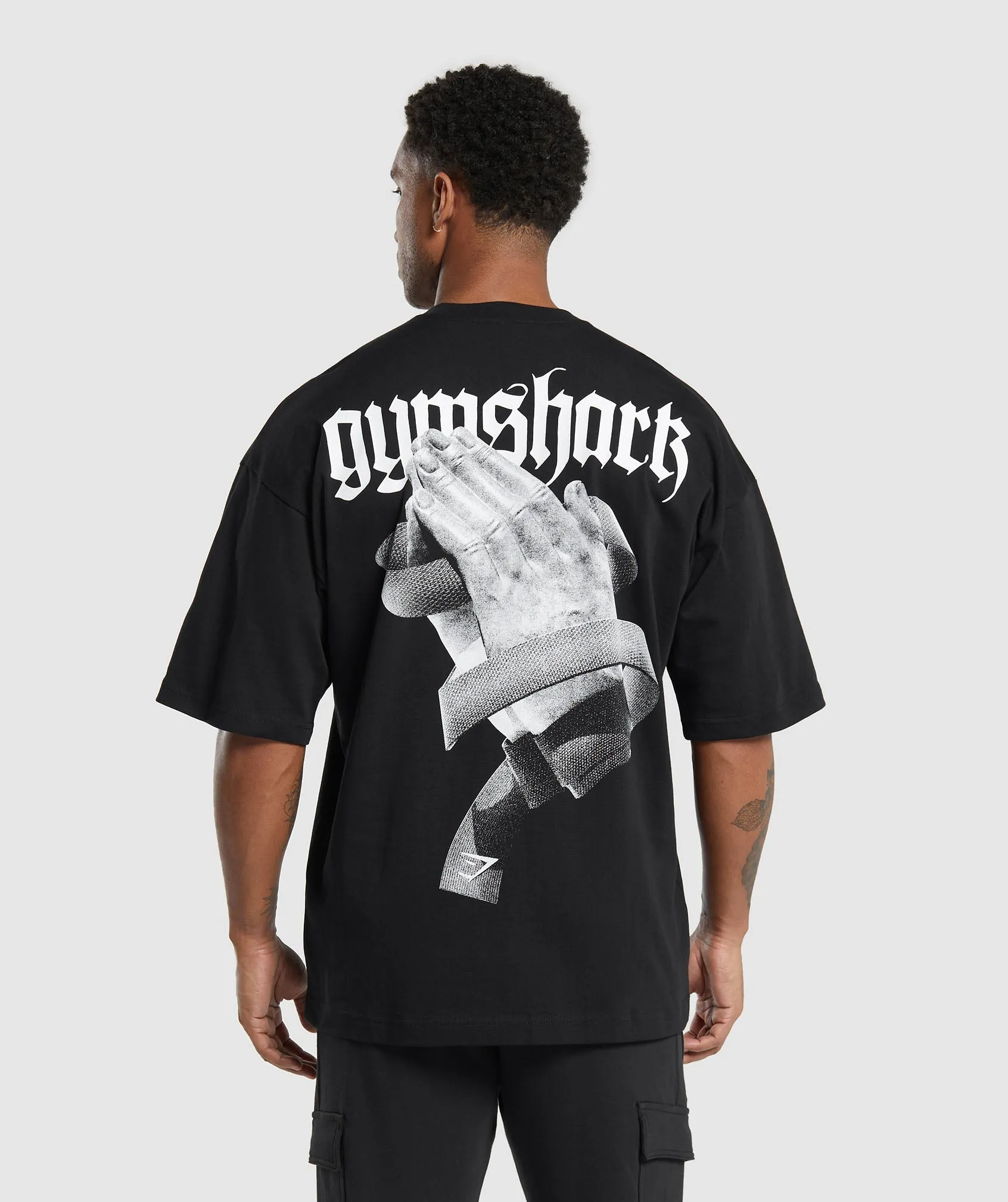 Gymshark Prayer Hands T-Shirt - Black