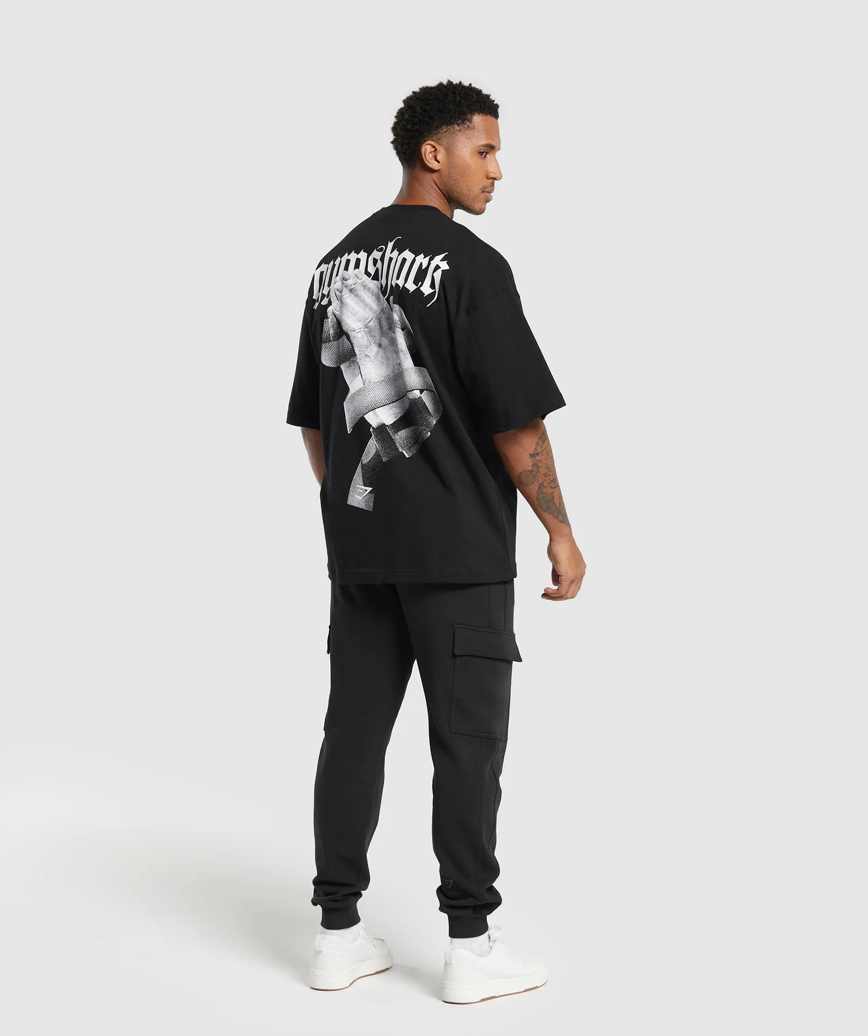 Gymshark Prayer Hands T-Shirt - Black