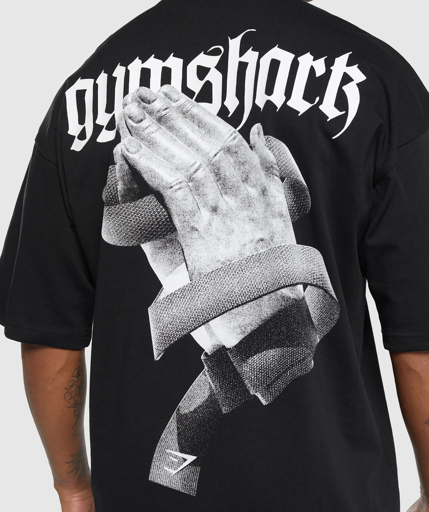 Gymshark Prayer Hands T-Shirt - Black