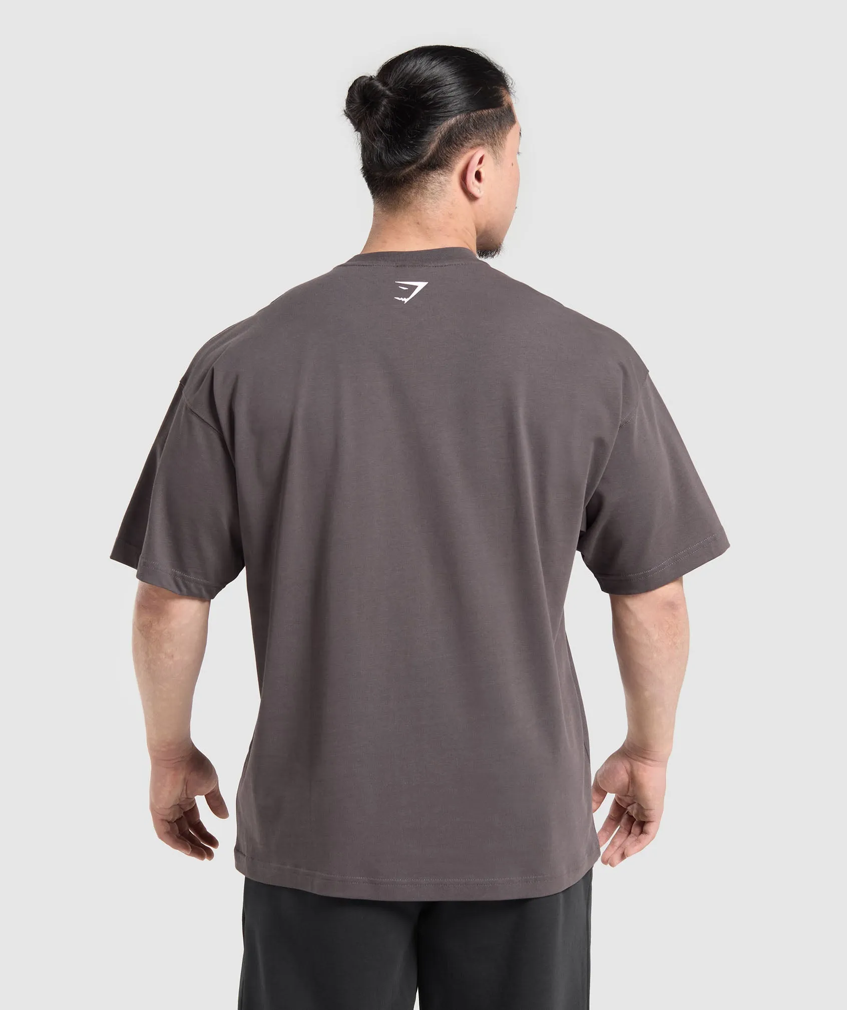 Gymshark Strength Department Animal Oversized T-Shirt - Greyed Purple