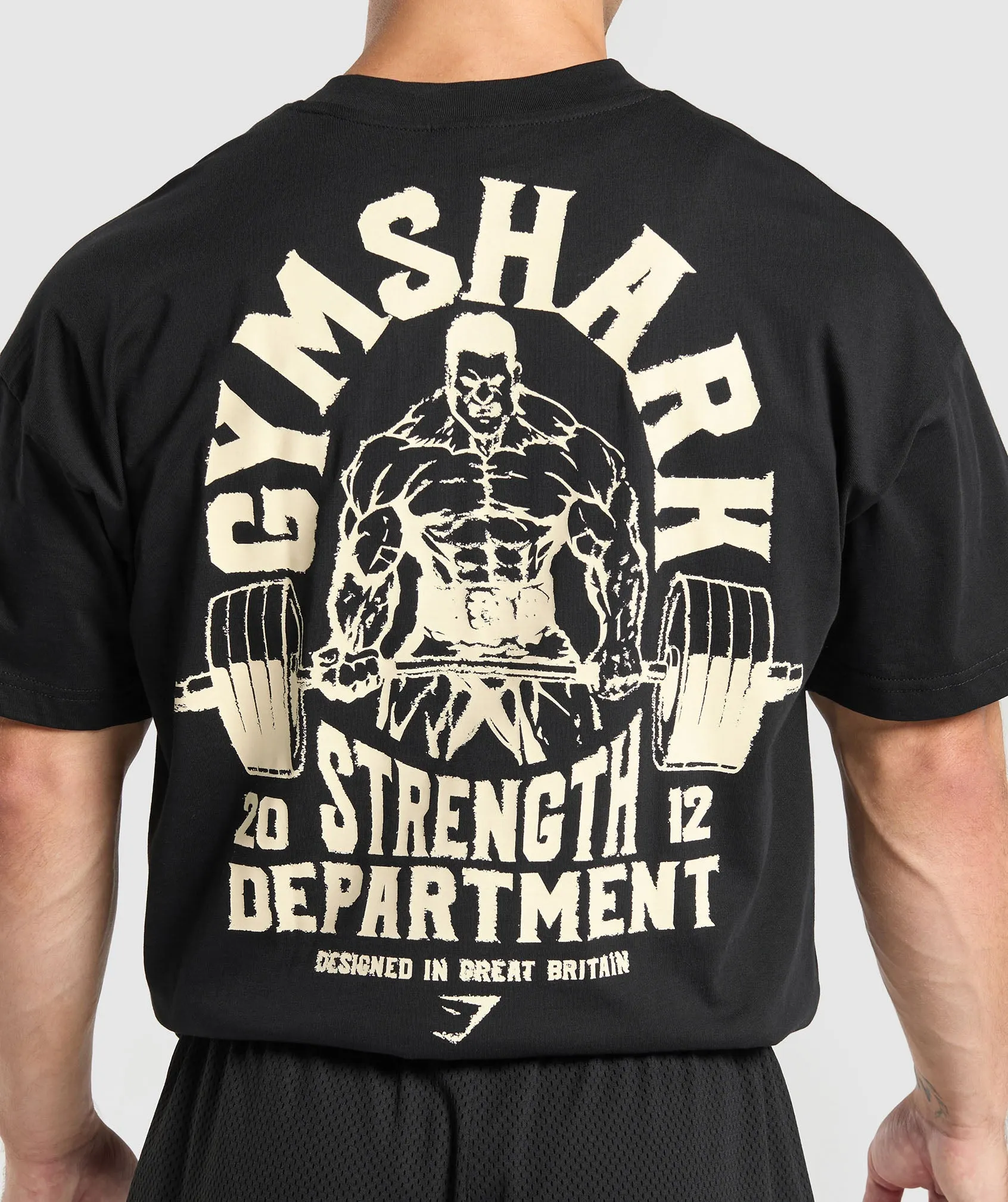 Gymshark Strength Department Graphic T-Shirt - Black