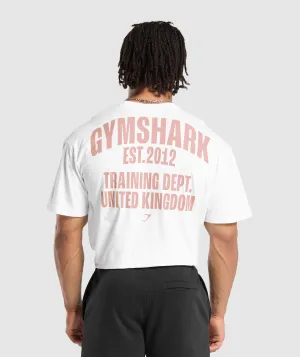 Gymshark Training Dept. UK T-Shirt - White