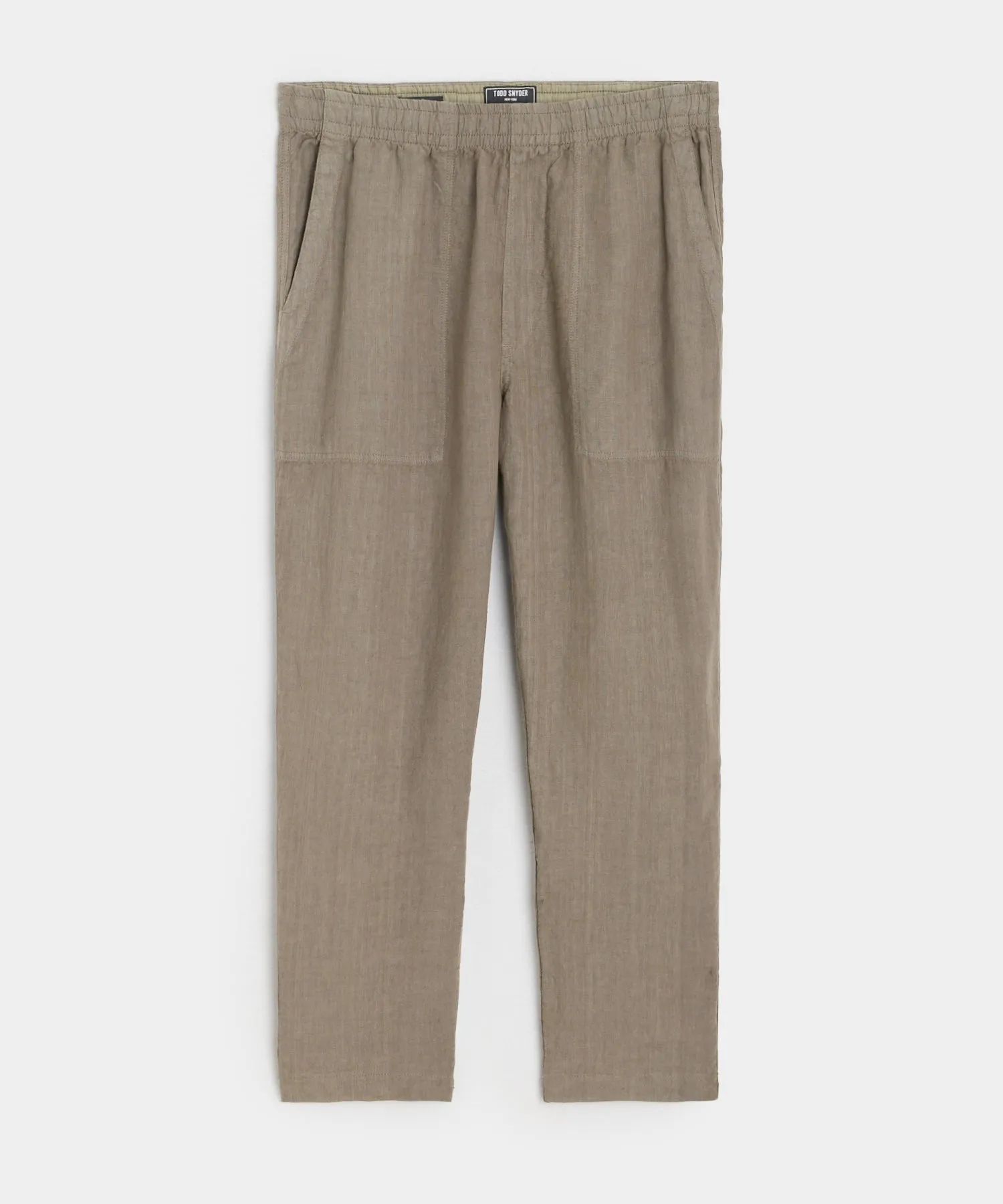 Italian Linen Beach Pant in Vintage Pewter