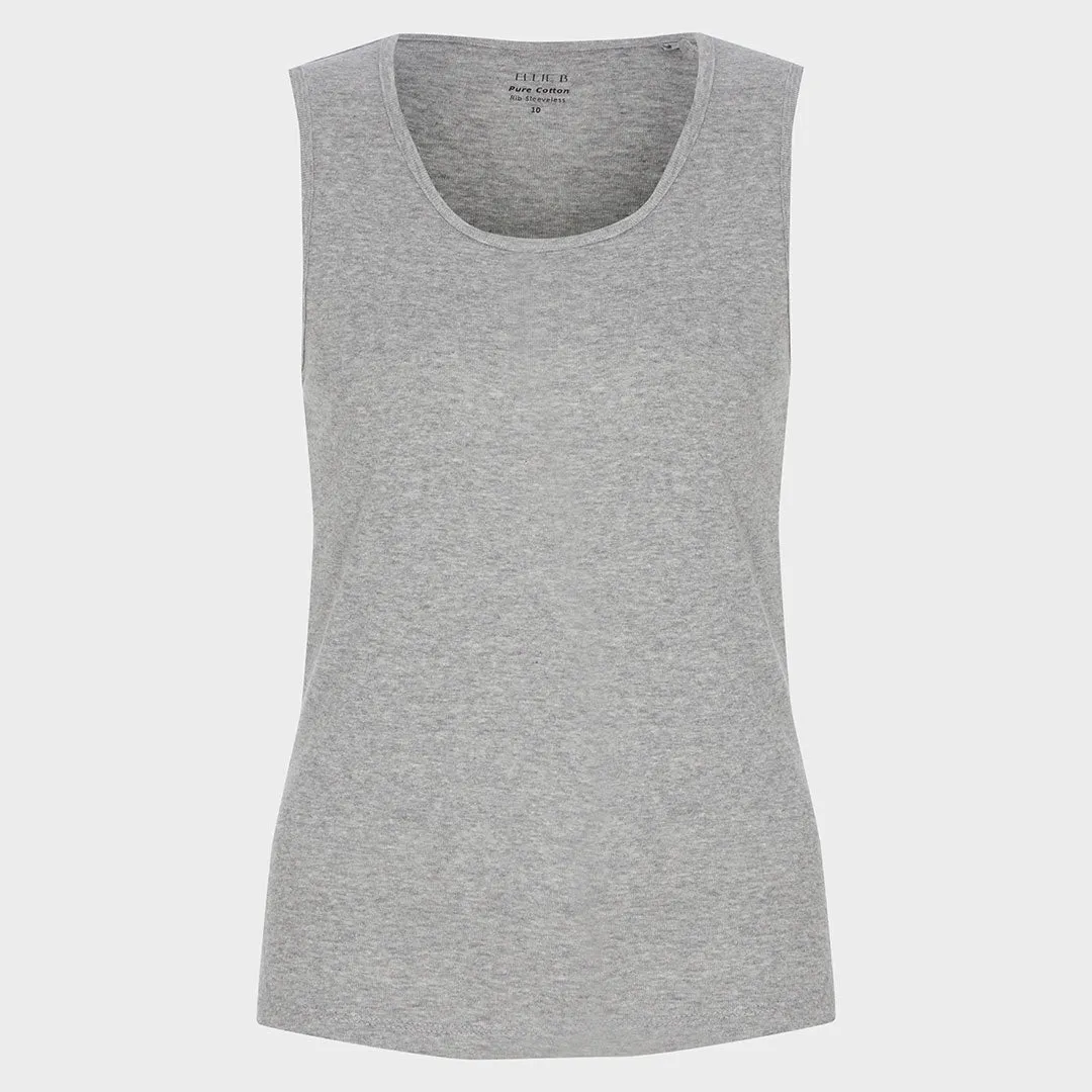 Ladies Crew Neck Vest - Grey