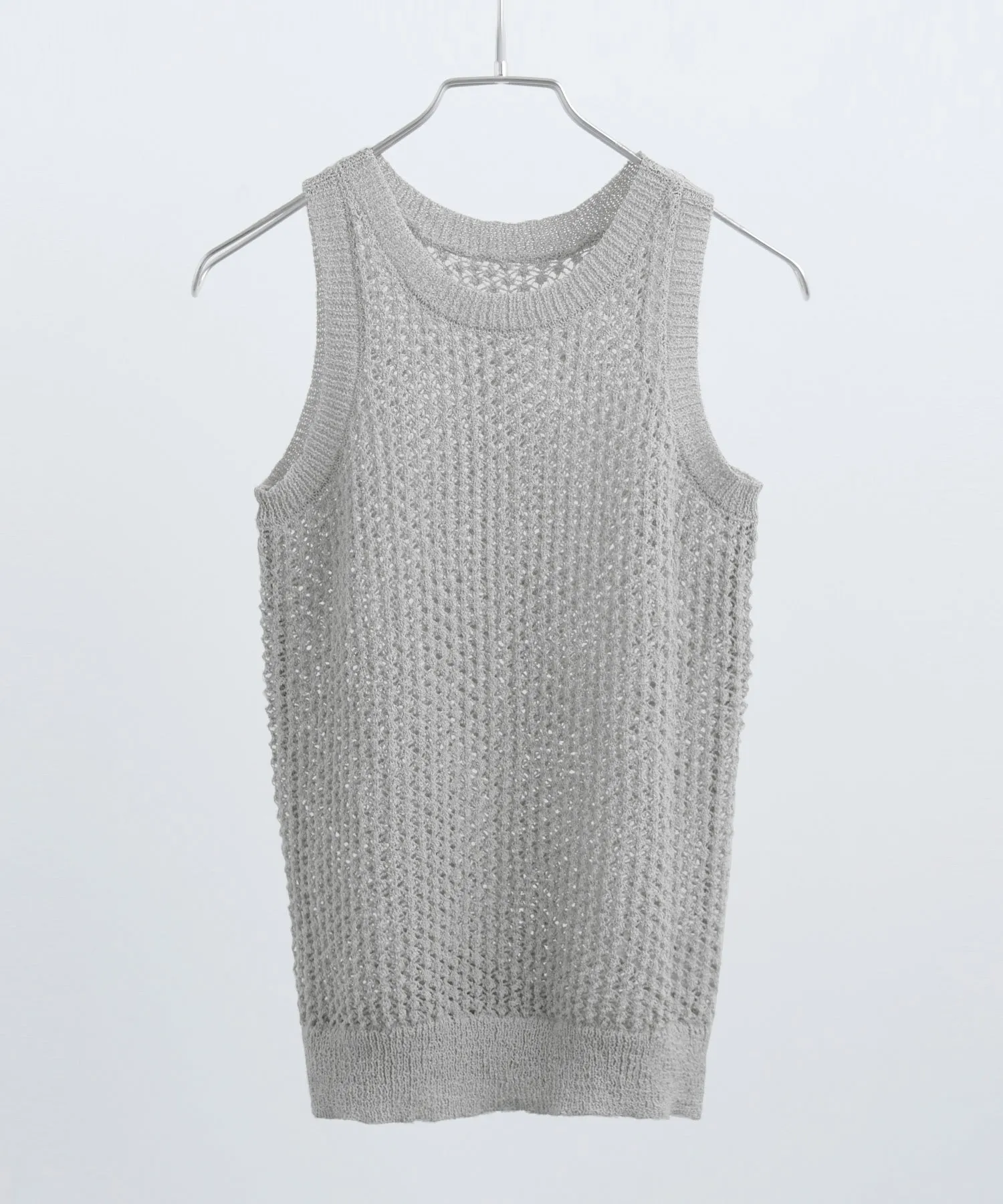 Loop Yarn Knit No Sleeve Tops