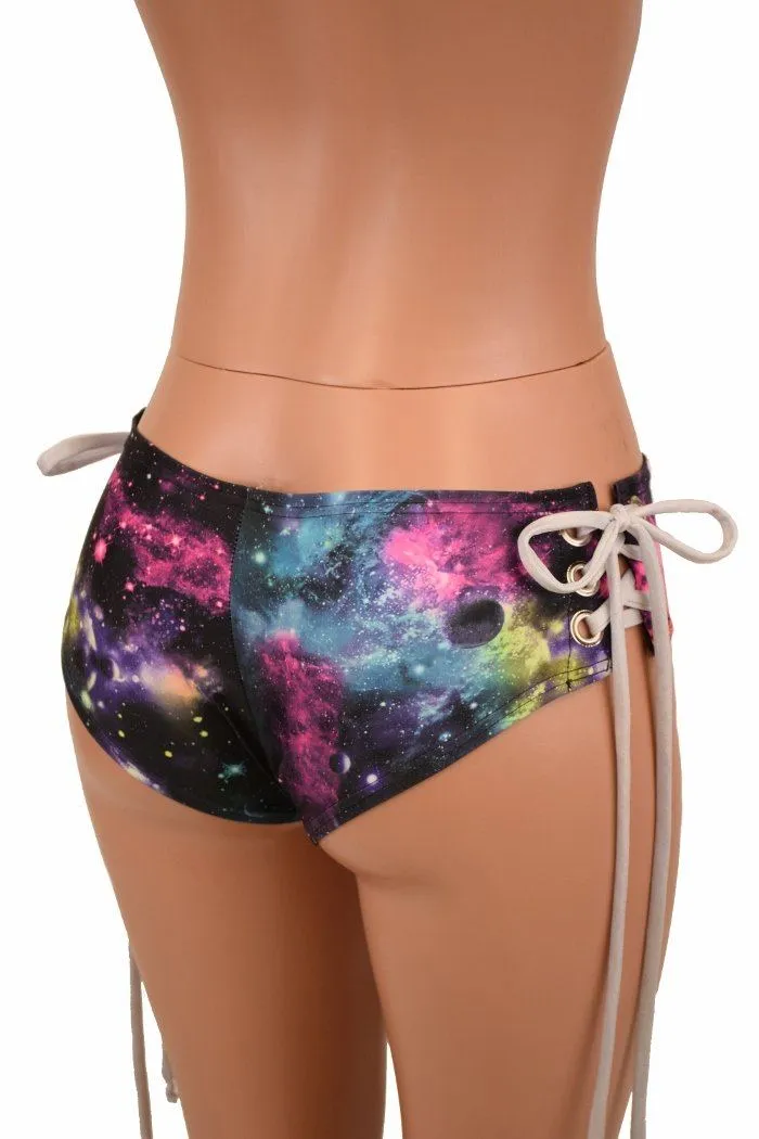Lowrise "Siren" Lace Up Shorts