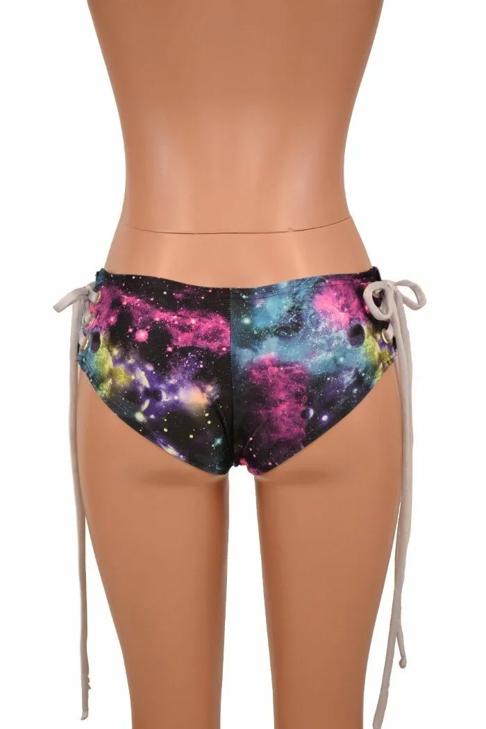 Lowrise "Siren" Lace Up Shorts