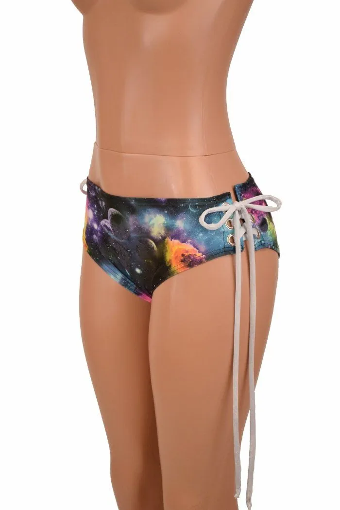 Lowrise "Siren" Lace Up Shorts