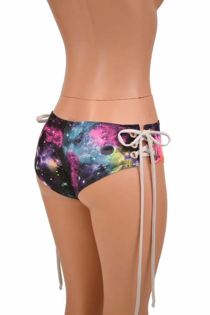 Lowrise "Siren" Lace Up Shorts