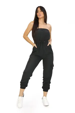 LPJS900 Black Jumpsuit de Mujer