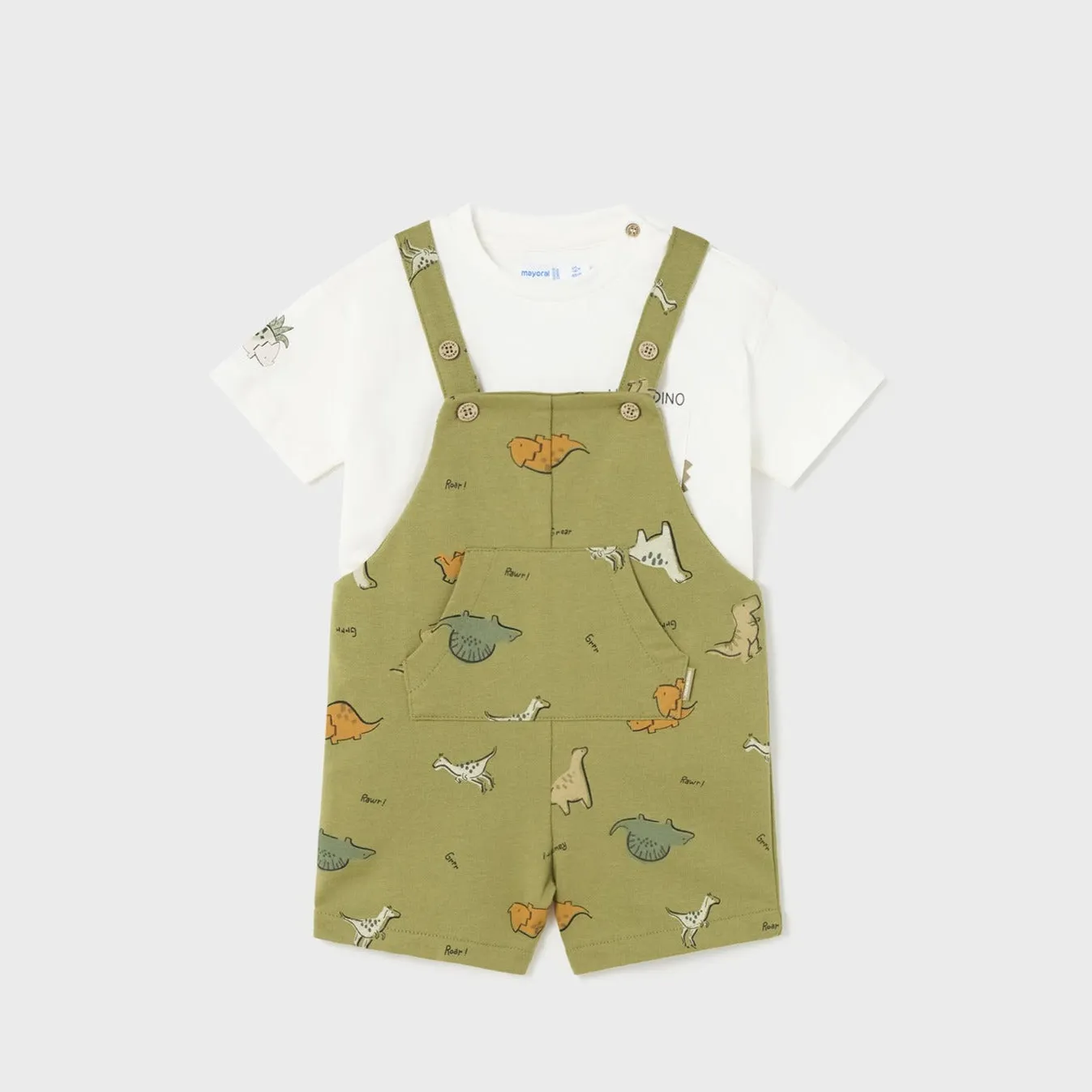 Mayoral Toddler Boy Tshirt & Short Overalls Set