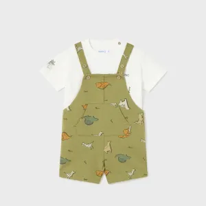 Mayoral Toddler Boy Tshirt & Short Overalls Set