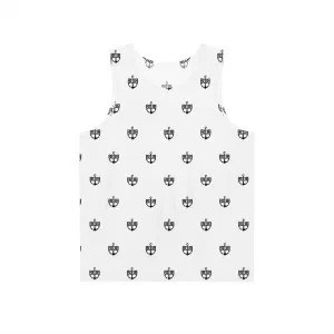 Men's White BWB All Over Print Tank
