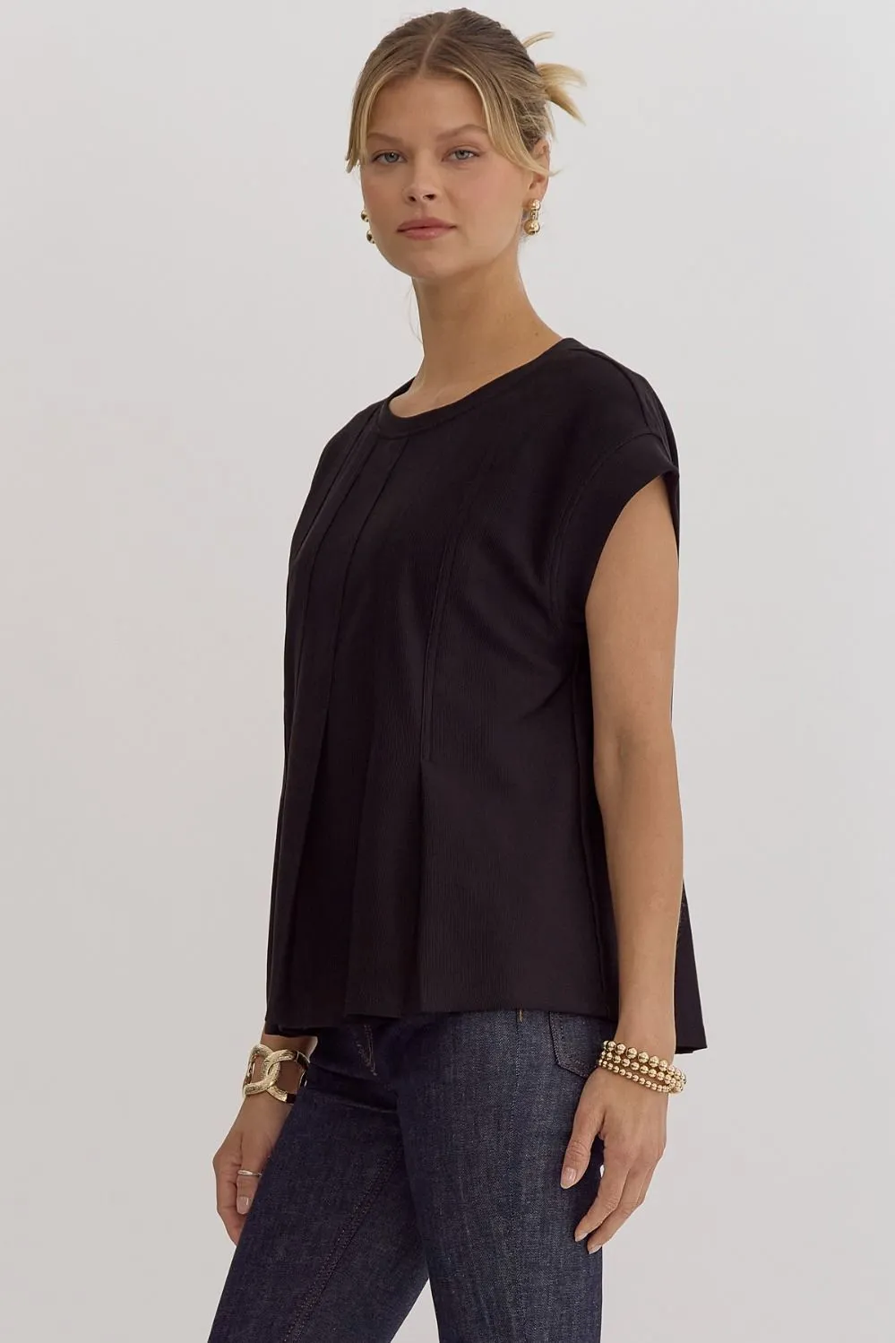 Natasha Pleated Top