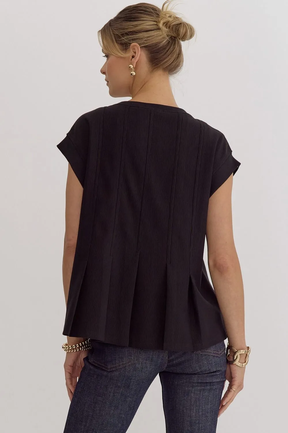 Natasha Pleated Top