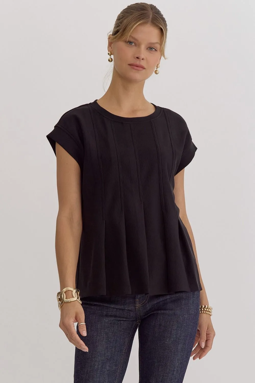Natasha Pleated Top