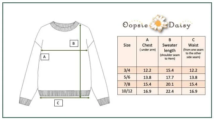 OOP Light Gray Flower Crew Neck Sweater
