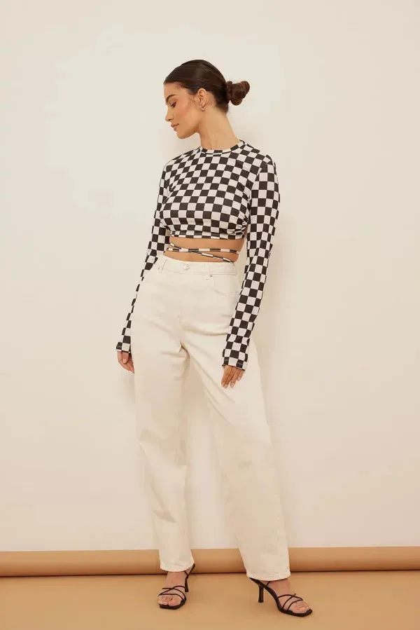 Open Back Tie Detail Top