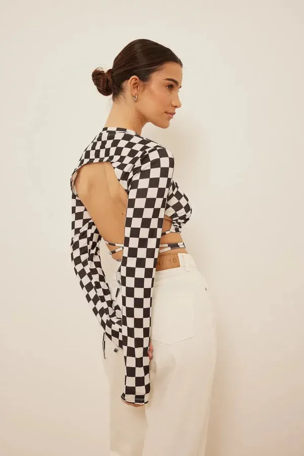 Open Back Tie Detail Top