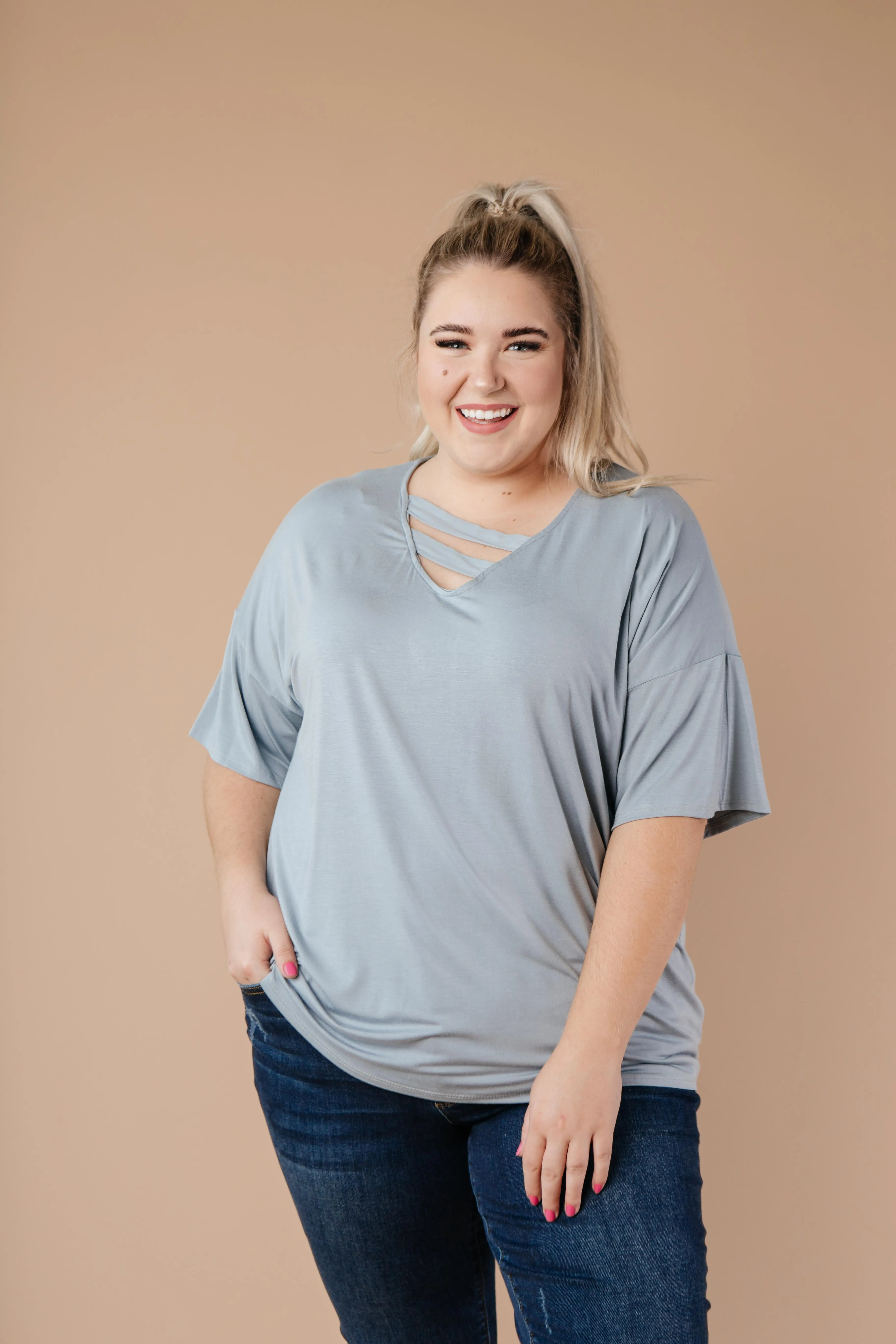 Parallel Universe Top In Gray