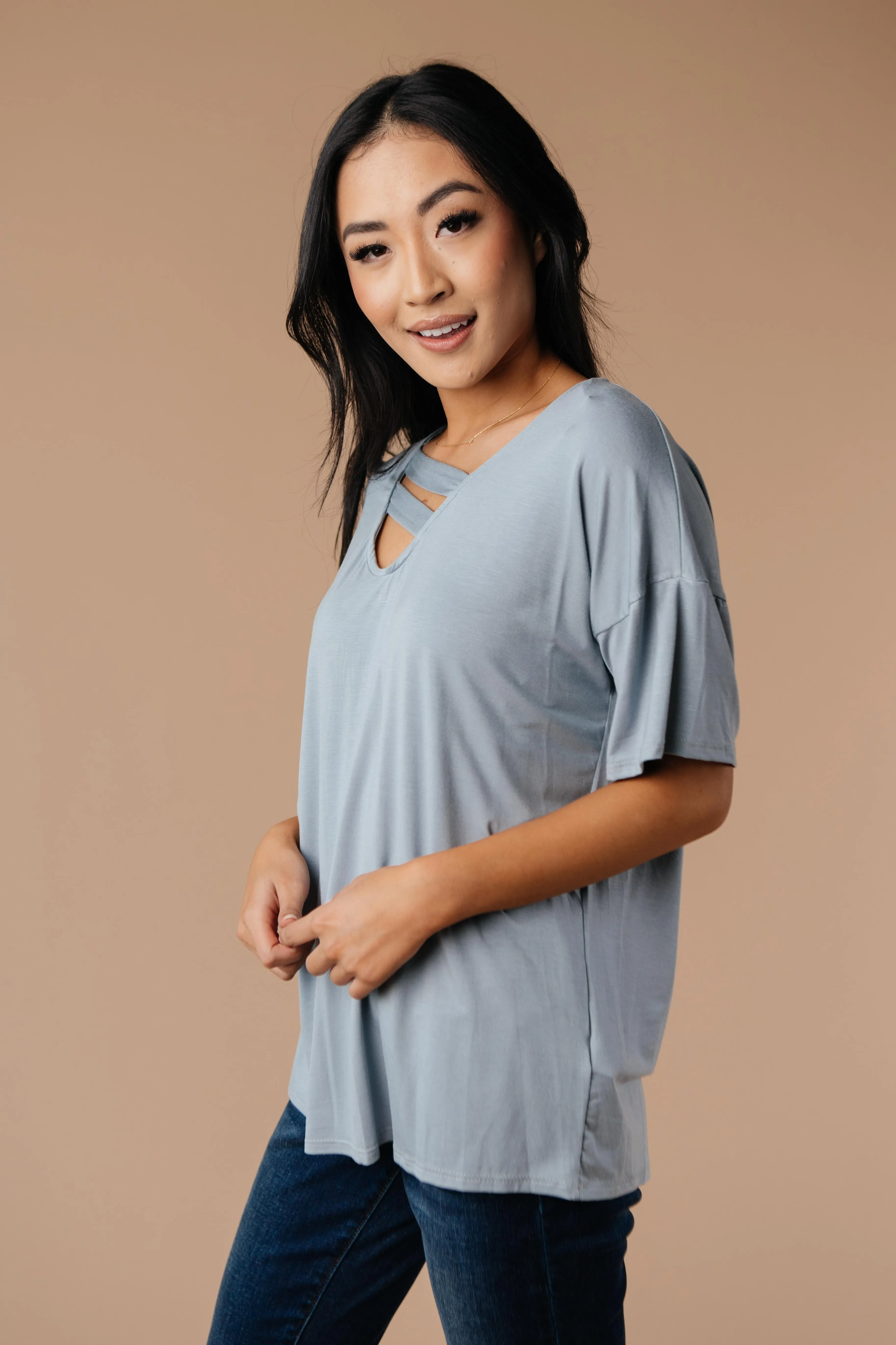 Parallel Universe Top In Gray