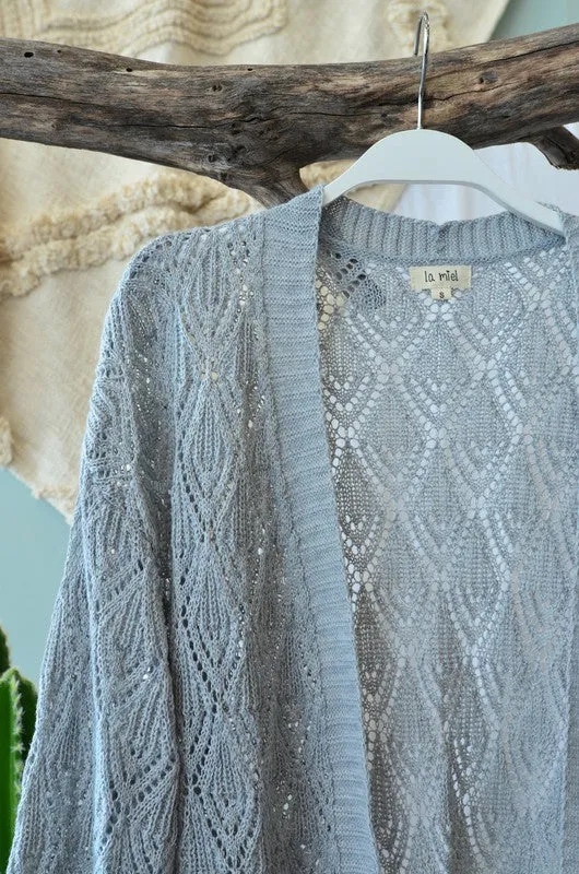 Pointelle Knit Cardi