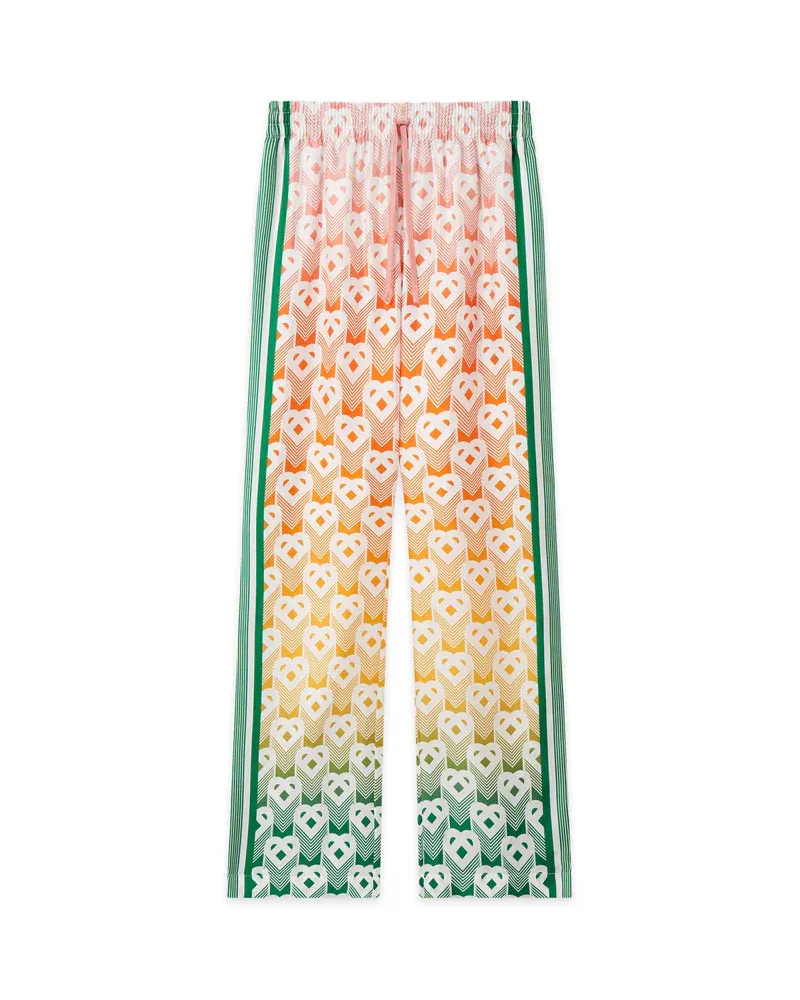 Printed Wide Leg Trousers