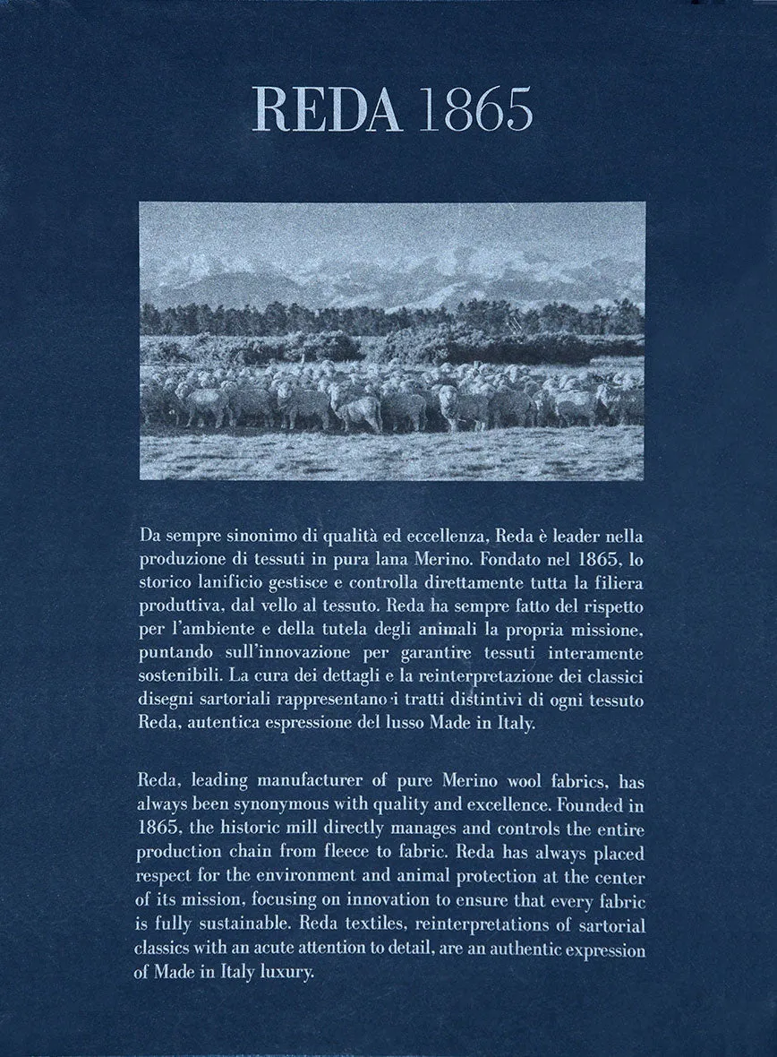 Reda Bistre Checks Wool Pants