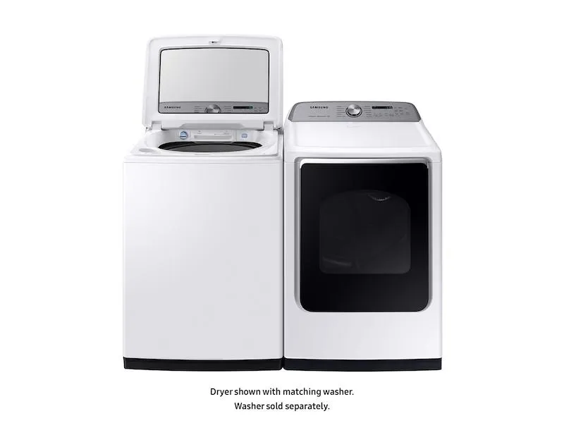 Samsung DVE54R7600W DV7600 7.4 cu. ft. Electric Dryer with Steam Sanitize  in White