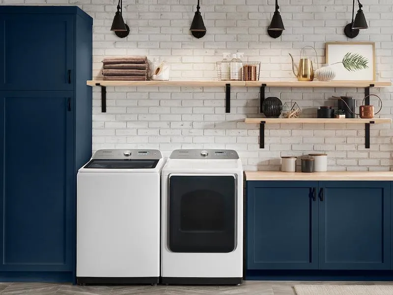Samsung DVE54R7600W DV7600 7.4 cu. ft. Electric Dryer with Steam Sanitize  in White