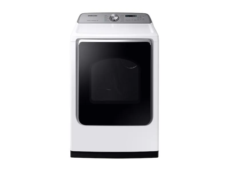 Samsung DVE54R7600W DV7600 7.4 cu. ft. Electric Dryer with Steam Sanitize  in White