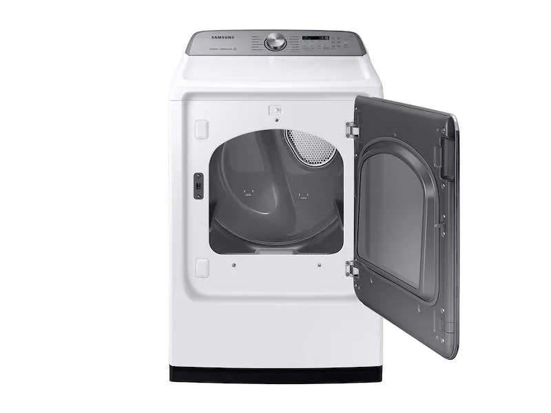 Samsung DVE54R7600W DV7600 7.4 cu. ft. Electric Dryer with Steam Sanitize  in White
