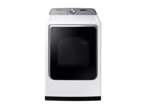Samsung DVE54R7600W DV7600 7.4 cu. ft. Electric Dryer with Steam Sanitize  in White