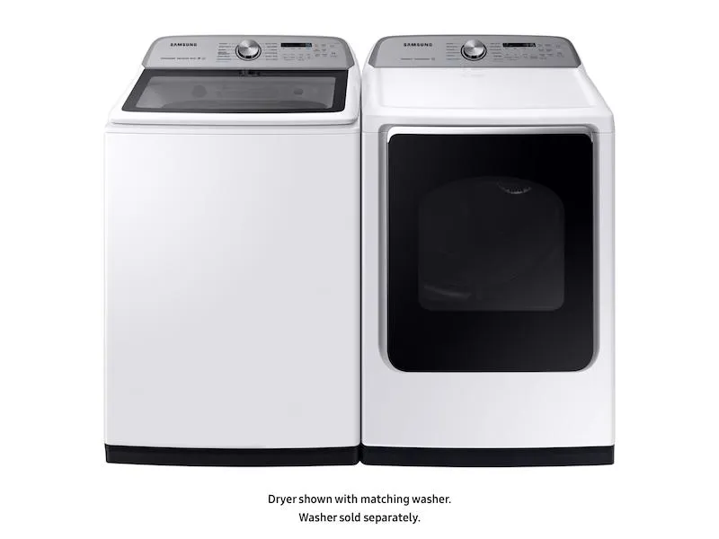 Samsung DVE54R7600W DV7600 7.4 cu. ft. Electric Dryer with Steam Sanitize  in White