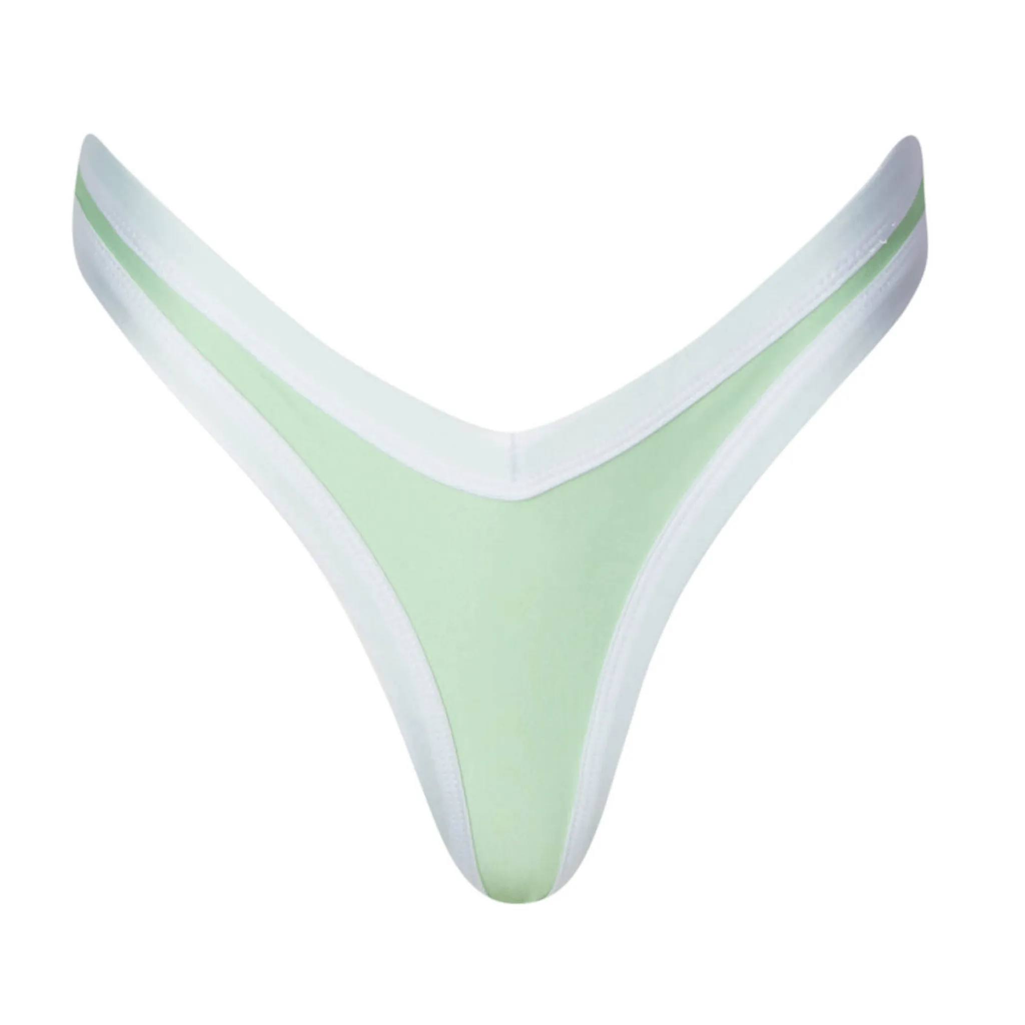 Sandy Pastel Green V-Cut Bikini Bottom