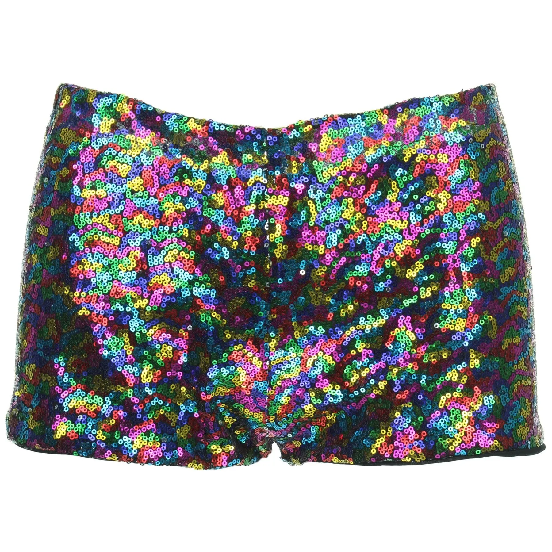 Sequin Hot Pants - Rainbow