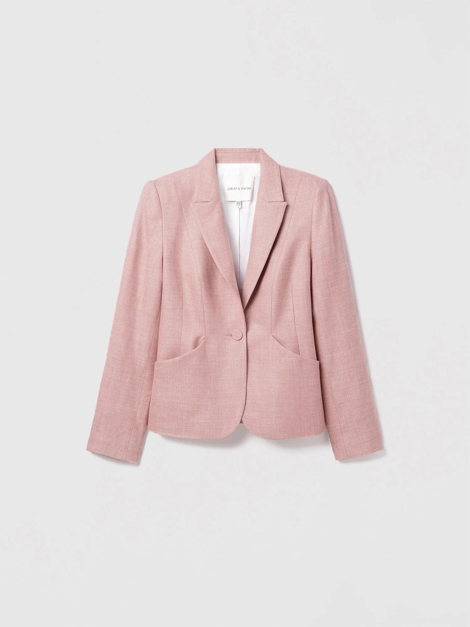 Short fitted linen jacket
