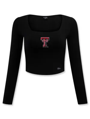 Texas Tech Hype & Vice Megan Square Top