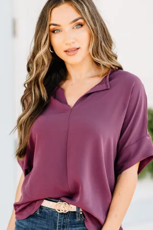 This Is Why Eggplant Purple Top